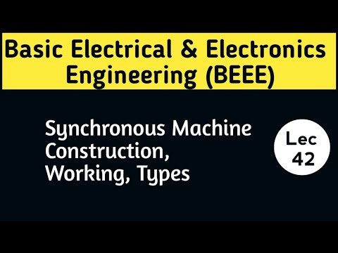 Synchronous Machine Construction, Working, Types | B.Tech 1st Year Electrical | Unit 4