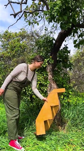 Tree foldable ladder for easy harvesting 🍎