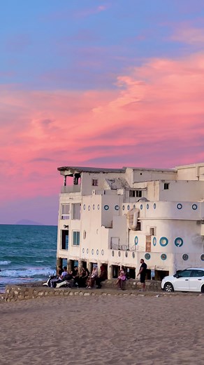 Beautiful Sunset at La Marsa Beach, Tunisia