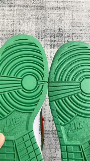 Real Vs Fake Green Off-White Nike Dunk #shorts #sneakerhead #sneakers