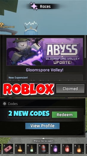 ABYSS UPDATE NEW CODES