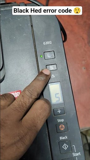 BLACK HEAD ERROR #printer #hp #printerfix