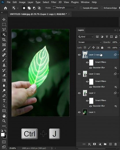 make objects glow in photoshop