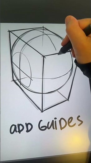 How to draw heads in perspective