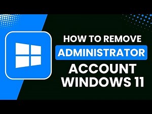 How to Remove Administrator Account Windows 11