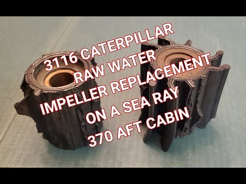 Raw Water Impeller Replacement And Winterization On A Caterpillar 3116.
