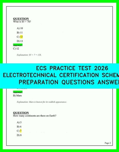 2026 ECS Assessment Mastery: Essential Electrotechnical Certification Scheme Exam Questions