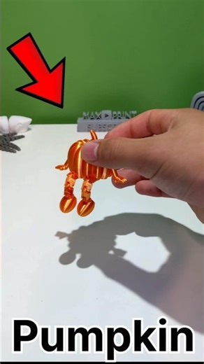 3d printed PUMPKIN🎃 #halloween #pumpkin #3dprinting #3dprinted #3dprint #viral #fyp