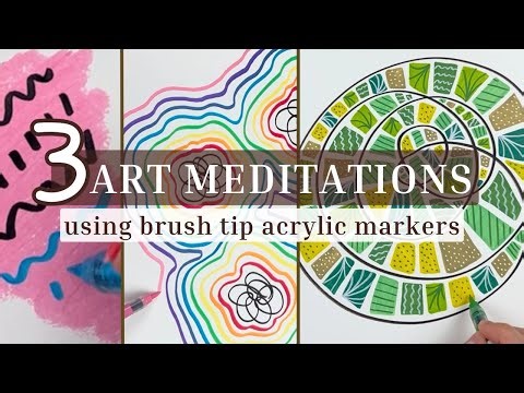 3 Art Meditations with Acrylic Markers | My Reflections After Job Loss