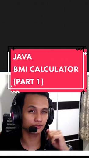 Java BMI Calculator Part 1: Coding Tutorial