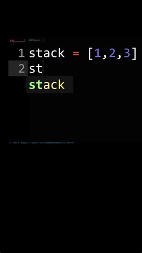 Python Stack Peek