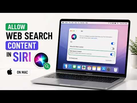 How to Allow Web Search Content in Siri on Mac