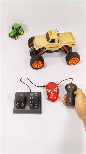 Remote wali car with DC motor / Unboxing Remote control Car / Upgrade Remote car / RC car #Shorts