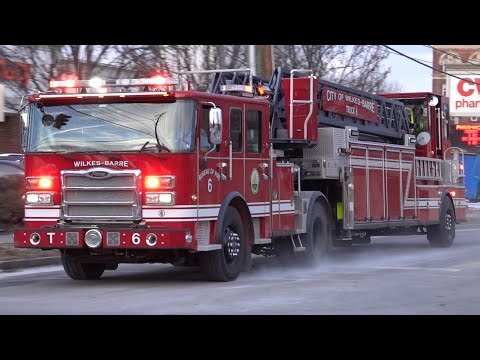 Wilkes-Barre Fire Department Truck 6 Responding 1/24/25