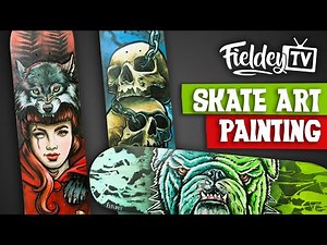 Skateboard art speed painting - three decks in three days