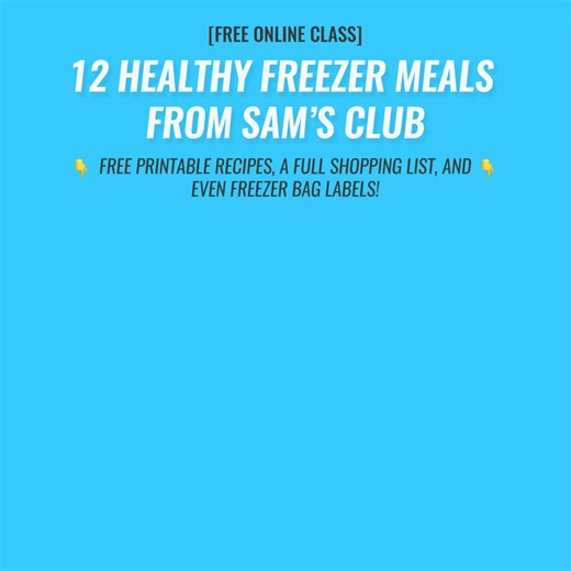 24 reactions | 12 Healthy Crockpot Meals from Sam's Club! Click to download your FREE RECIPES now. You're too busy to cook dinner every night. I have five kids - I get it. That's why I created this FREE printable with recipes and shopping list for my favorite freezer meals using ingredients from Sam's Club. Click to download your FREE RECIPES (and step-by-step directions)! | The Family Freezer | Facebook