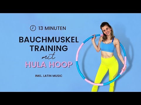 Abdominal training with hula hoop | 13-minute abs workout | with music