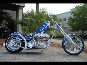 Yeah buddy! Jesse James / West Coast choppers El Diablo 2 arrives at Eddie Trotta's Thunder Cycle