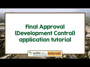 ArdhiSasa | Final Approval (Development Control) application tutorial