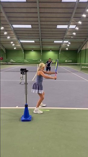 Beginner's forehand training in tennis:avoid excessivebackswing
