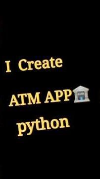 i create Python ATM app #python #coding #subscribe #subscribemychannel #subscribers #programming