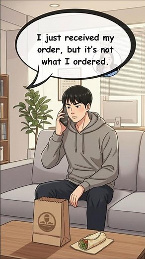 📦🍔 Wrong Food Delivery! | Ordering Food Online – Easy English Conversation for Beginners