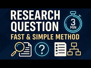 Research Question in 3 Minutes – Fast & Simple Method