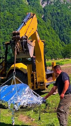 Hanging Carcass Roasted Over Open Fire: Tender Meat Delight