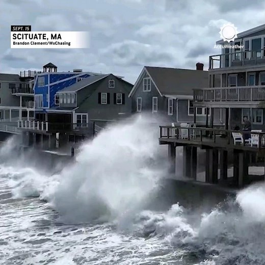 Hurricane Lee's Huge Waves Threaten Massachusetts Homes | AccuWeather