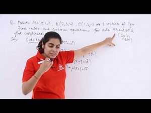 Class 12th – Vector & Cartesian Form Problem Example-1| Three Dimensional Geometry | Tutorials Point