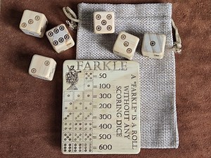 Historical Farkle Set - With Score Reference, Carry Bag, and Optional Die! - Etsy