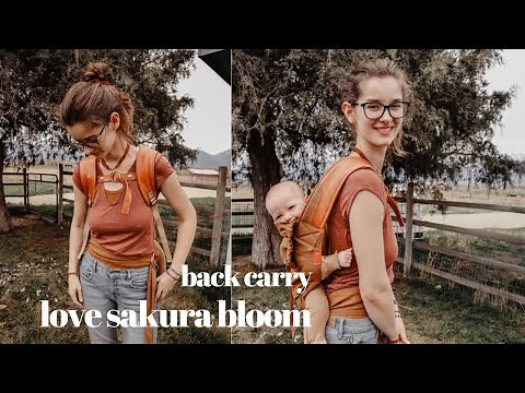 How To Do The Back Carry In The Love Sakura Bloom Carrier | Babywearing Tutorial