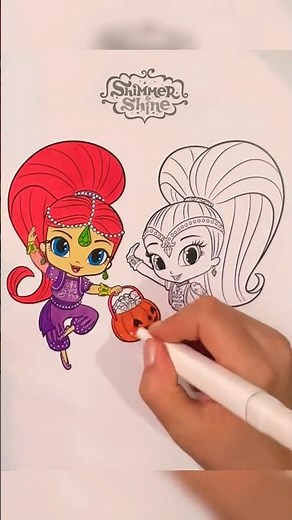 Coloring Shimmer and Shine | Coloring page