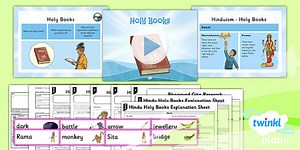 RE: Hindu Dharma: Sacred Texts Year 3 Lesson Pack 5