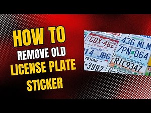 How to Remove Old License Plate Stickers | Fast & Easy Method
