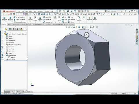 Hex Nut Chamfer Two Ways in SolidWorks