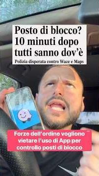 Posto di blocco in 10 minuti sappiamo dove si trova con le APP 🆘!