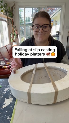 7.2K views · 14K reactions | I wouldn’t recommend other people try old mystery white substances, but I’ll try anything once 路‍♀️ #ceramics #sunroom_ceramics #slipcastceramics #failure #holidayart #turkey | Sunroom Ceramics | Facebook
