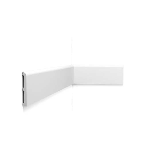 Orac Decor Plastic 4 3/8"H x 78 3/4"W x 1/2"D Crown in White | Wayfair