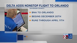 Delta adds nonstop flights to Orlando