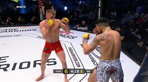 A BIG second round squeeze from Matt Elliott to get the submission win. A very bright future ahead of this 24-year-old featherweight 🌟 📺 Watch #CW170 live on UFC Fight Pass 🔗 https://ufcfightpass.com/live/261833 | Cage Warriors