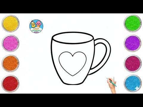 Draw a Cute Cup in 5 Minutes #howtodraw #easyart #kidscraft