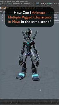 How to Animate Multiple Rigged 3D Characters in Maya via referencing!