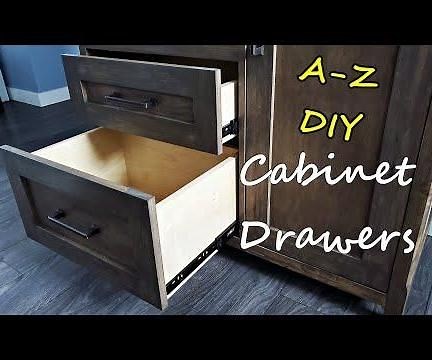 Beginners Guide to Drawers. Measure, Cut, Assemble, Mount, Finish. No Jig Method