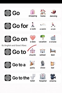 5.8M views · 74K reactions | Verb TO GO!  GO for - GO on - GO to - GO to a - GO to the . . . . . . . #englishgrammartips #englishclass #onlineeducation #englishlesson #englishspeaking | English and Good Vibes - Cursos online | Facebook
