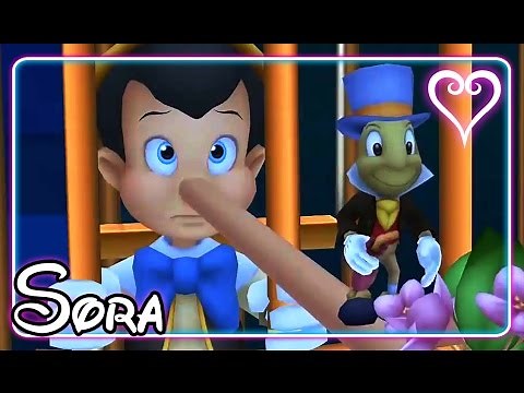 Kingdom Hearts 3D All Cutscenes | Full Movie | Pinocchio ~ Prankster's Paradise | Sora