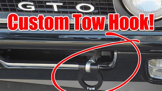 Design and Fabrication of a Custom Tow Hook for my 69 Pontiac GTO