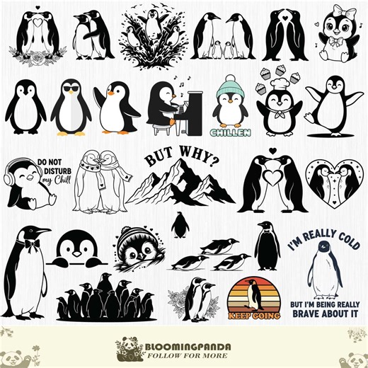Penguin Svg, Penguin Svg Bundle, Penguin Vector, Penguin Cut File, but Why Penguin SVG, Nihilist Penguin PNG, Nihilist Penguin T-shirt, - Etsy