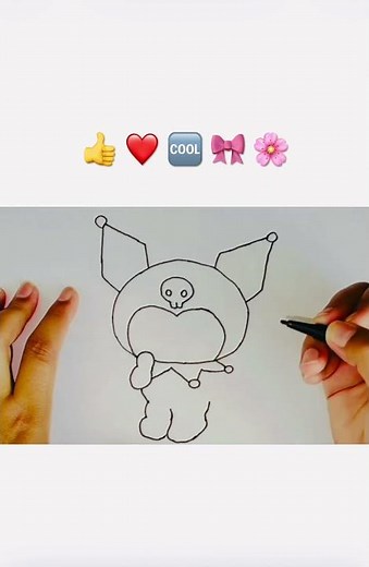 😈 Cute Kuromi Drawing Anyone Can Do! | 😈 Милый Рисунок Куроми — Справится Каждый!