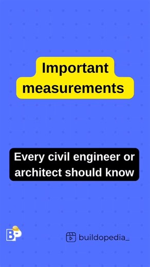 Every measurement an engineer or architect should know 📐